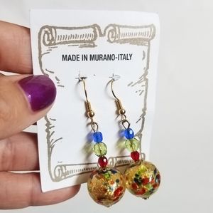 Vintage Handmade Glass Beaded Earrings